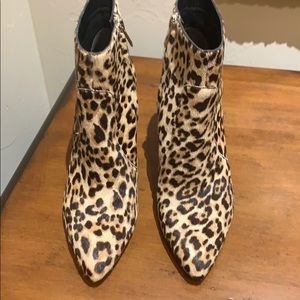 Sam Edelman leopard print booties